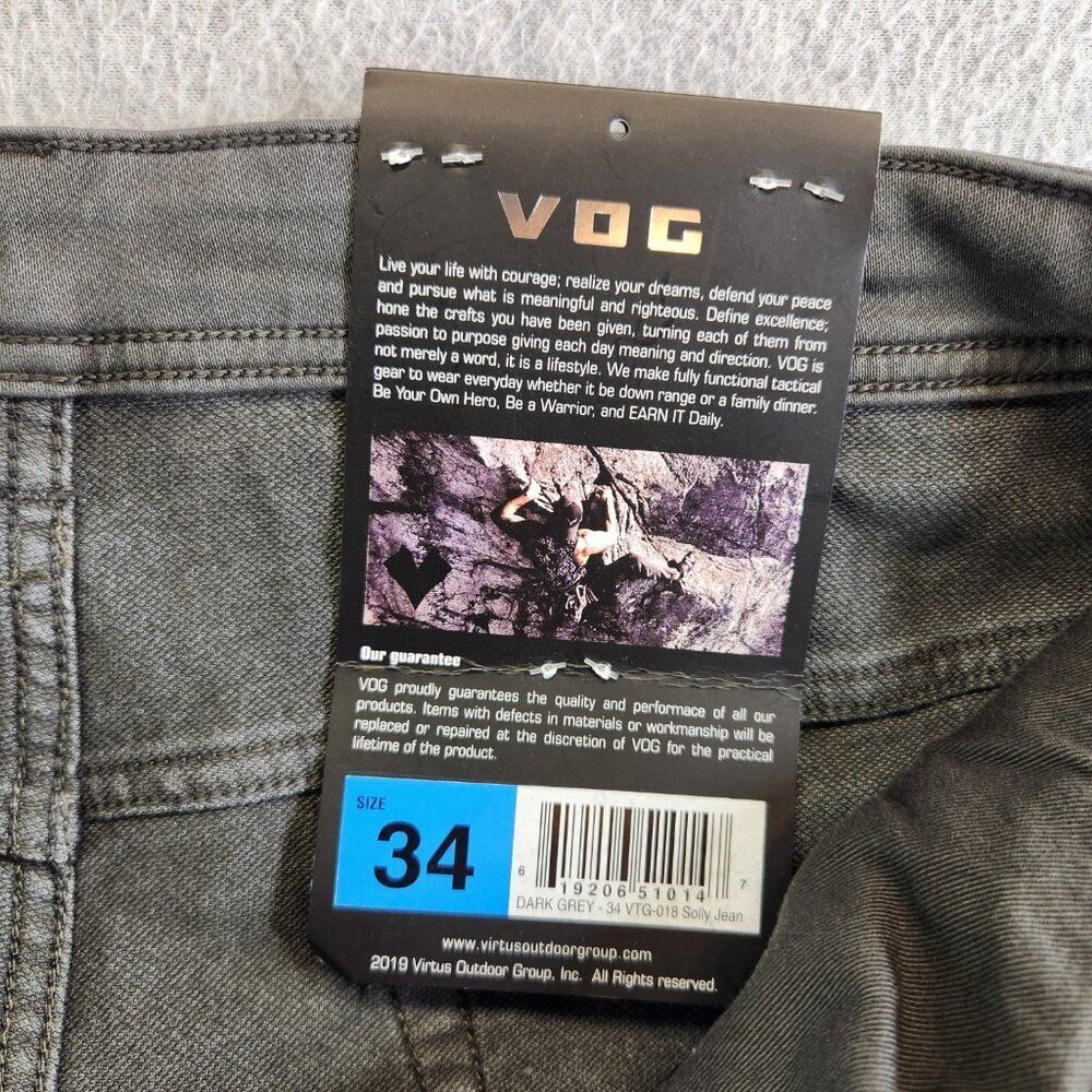VOG Jeans Mens 34x34 Solly Tactical Downrange Virtus Outdoor Group Athletic New - Picture 8 of 15